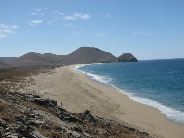 From the poza, looking south