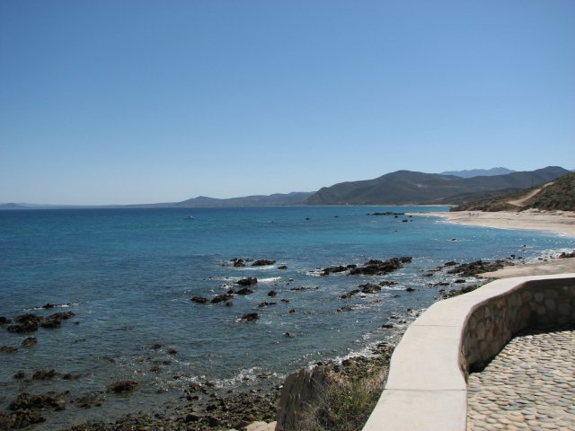 Looking south