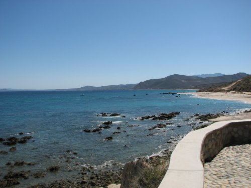 Looking south