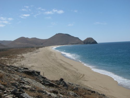 From the poza, looking south